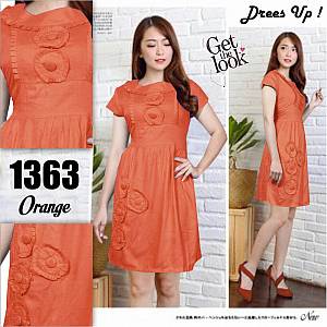 dress 1363 orange