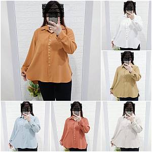 BLOUSE VARIASI KANCING EMAS LINEN TUNICA