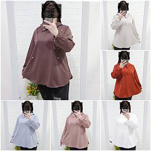 Blouse atasan variasi kancing palsu