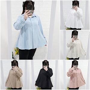 Blouse kemeja variasi cuttingan miyabi silky