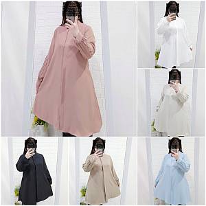 Tunik Kemeja variasi lipat2 tangan miyabi silky