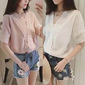 Hollow out blouse