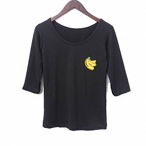 T-Shirt Wanita Banana Black