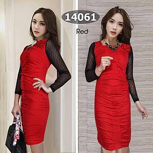 dress 14061 merah